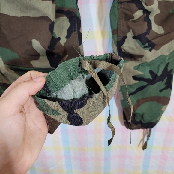 US Army Military camouflage trousers combat woodland canvas cargo pants - Picture 3 of 9